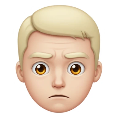 offended selfish face sticker