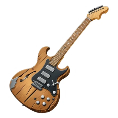 broken electric giutar sticker