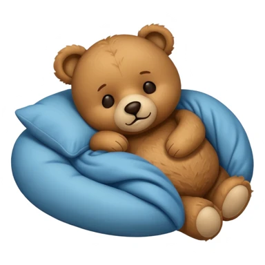 Sleeping teddy bear sticker