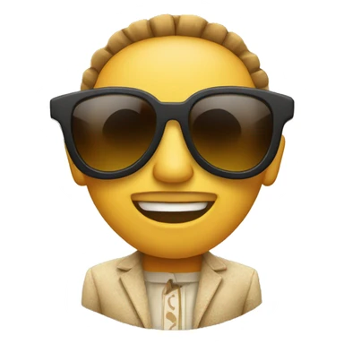 Mexican with sun glasses sticker