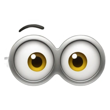 close up minion face sticker