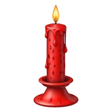 Christmas candle stick sticker