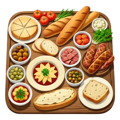 Nourriture d'Europe de l'Est (Slovaque, Hongrois, république tchèque et Pologne) sticker