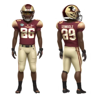 FSU Seminole football player sticker