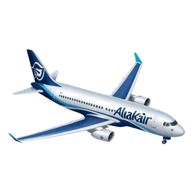 A320 Alaska air sticker