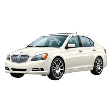 A cinematic, high-detail photograph of a glossy white Ravon Gentra 2013 sedan with tinted windows and custom alloy rims sticker