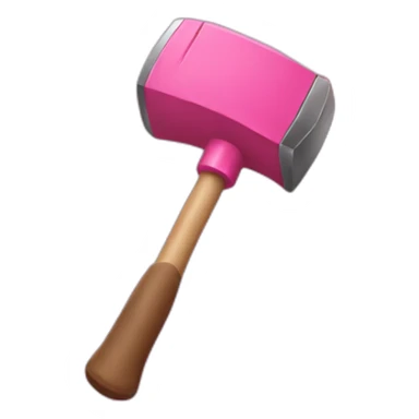 pink hammer sticker
