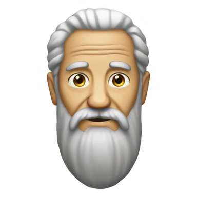 An old man with a long beard sticker