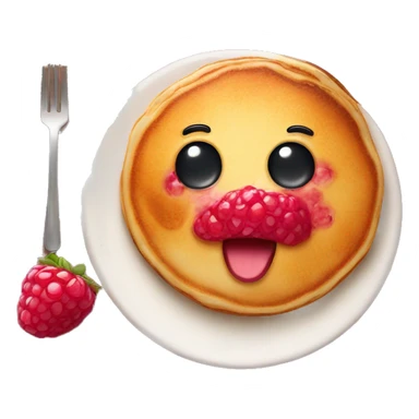 Pancake with framboise  sticker