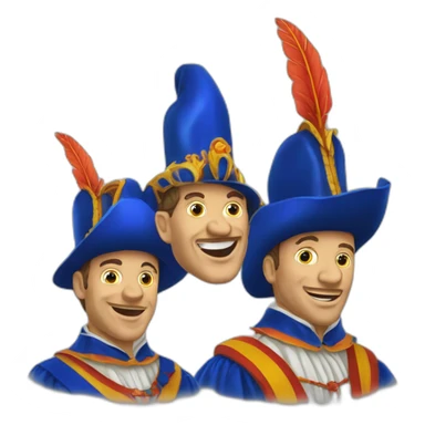 Gilles de carnaval de Binche sticker