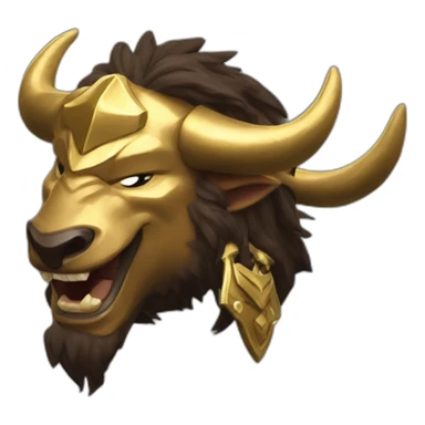 tauren paladin gold laughs sticker