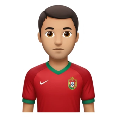 Nuno Mendes, Portuguese footballer, with Portugal jersey sticker