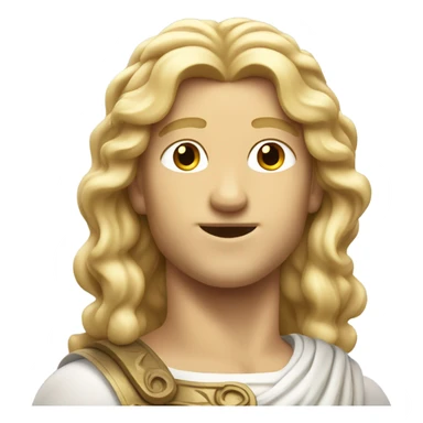 apollo greek god blonde haie sticker