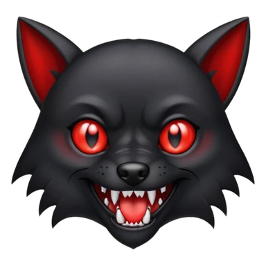 vampire dog sticker