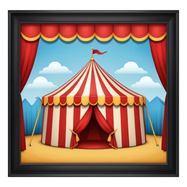 circus backstage sticker