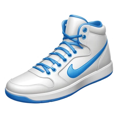 basketball sneaker object icon, high-top shoes, sporty design, glossy details, 3D cartoon, mobile game icon style, centered, clean background, no text, no watermark
 sticker