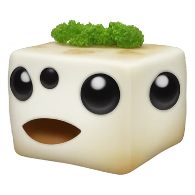 Fish face tofu sticker