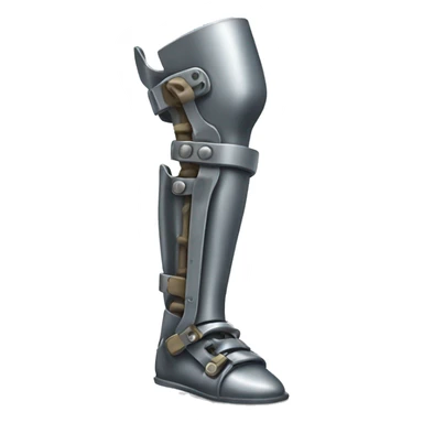 Metal prosthetic leg sticker