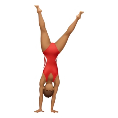 gymnast doing a handstand sticker