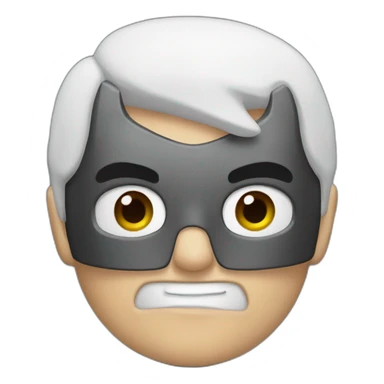 white batman sticker