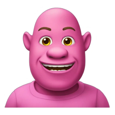 pink shrek sticker