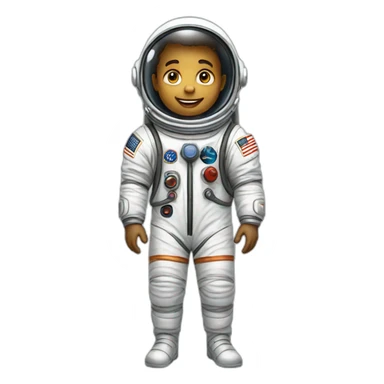 astronaut boy sticker