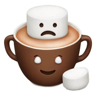 cocoa cup marshmallows sticker