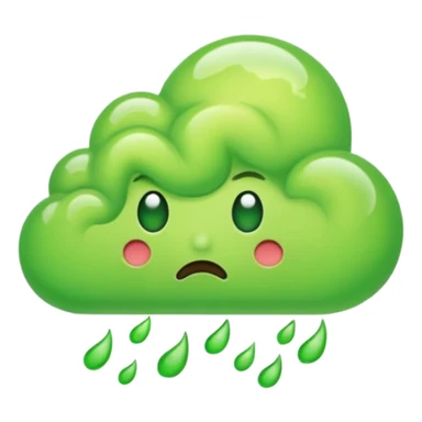 bad smell green cloud sticker