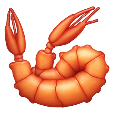 Fried shrimp  sticker