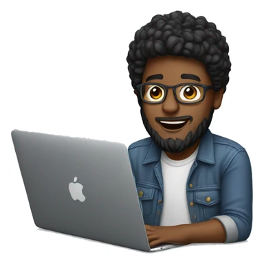 a product designer with macbook sticker