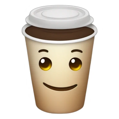 Coffee smirk cheeky sticker