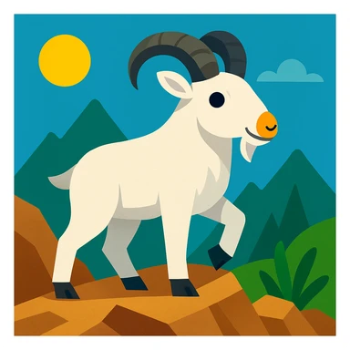 Mountain goat sticker