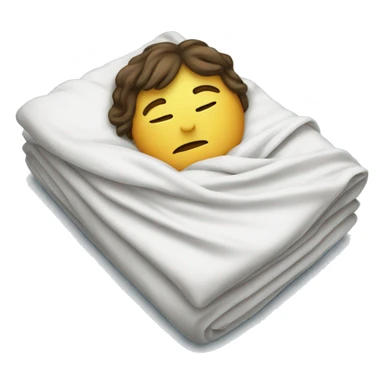 Sleeping inside bedsheet sticker