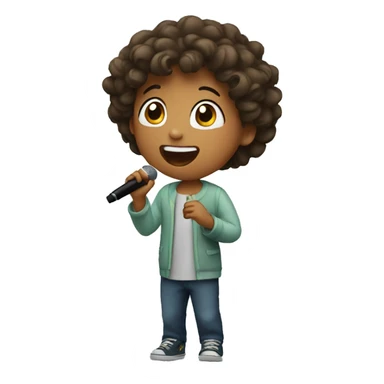 child singing sticker