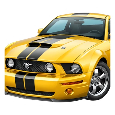 Create a mustang 309emoji sticker