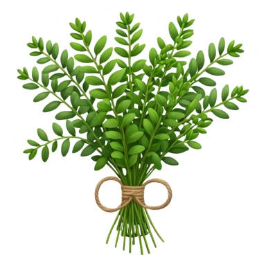 thyme herb bouquet sticker