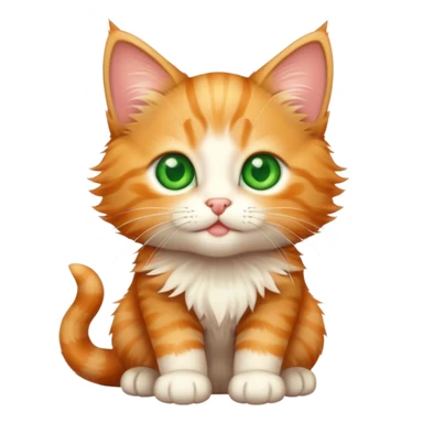 Ginger tabby kitten sticker