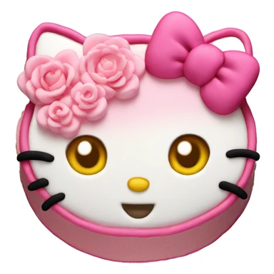 Hello kitty cake sticker