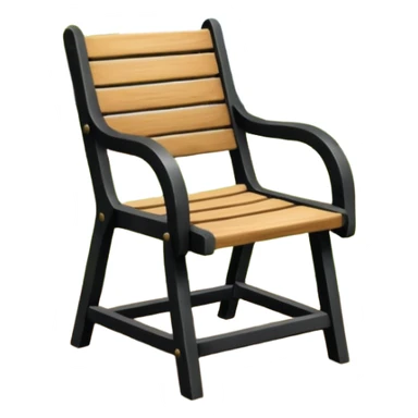 park with chair sticker