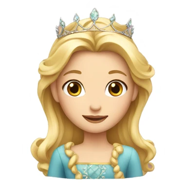 blond princess sticker