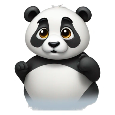 Panda saying sorry sticker