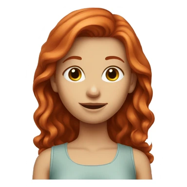 Redhead girl  sticker