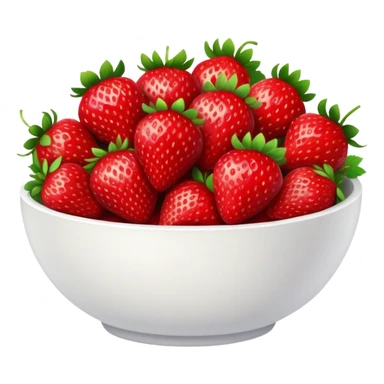 bowl of strawberries sticker