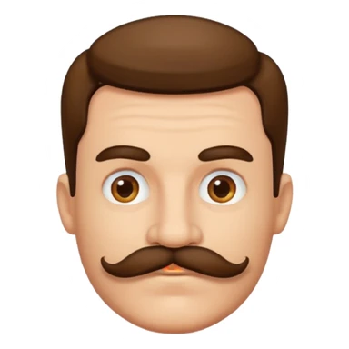 Men med big mustashes sticker