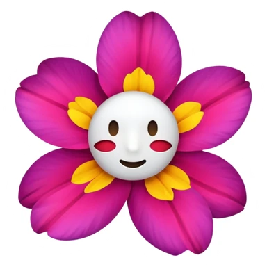 emoji for single flower without face sticker