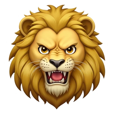 Scar lion villain with dark mane and scar sticker