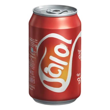 Can of soda sticker