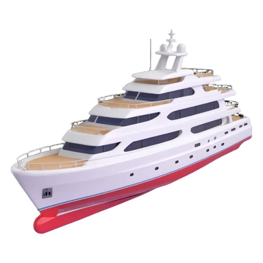 make a 70ft motor yacht facing to the right  sticker