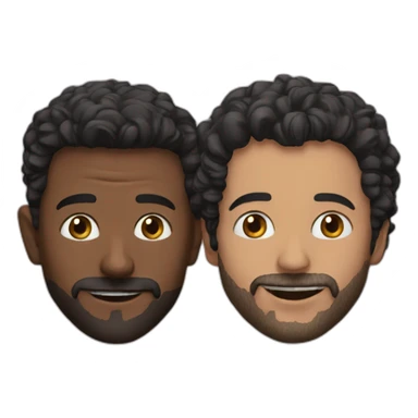 French actors Eric and Ramzy sticker