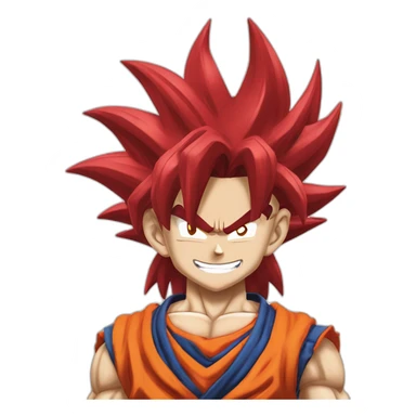 Goku ssj4, smiling, sticker